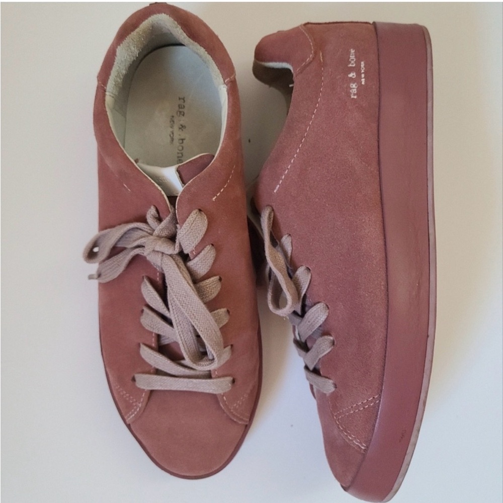 Rag and Bone Pink Suede Sneakers